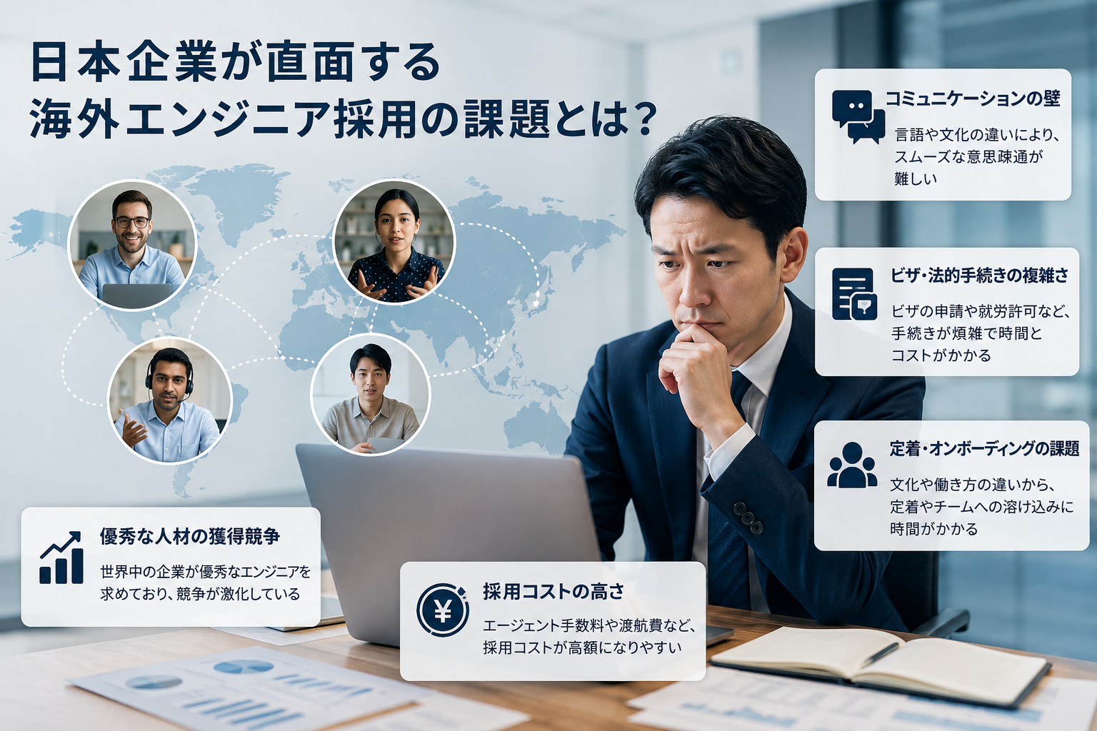 日本企業が直面する海外エンジニア採用の課題とは？